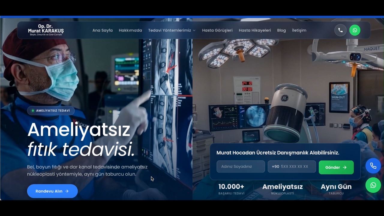 Op. Dr. Murat Karakuş web sitesi